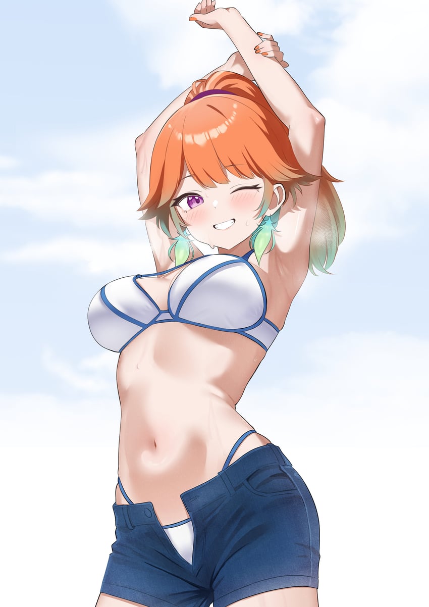 takanashi kiara (hololive and 1 more) drawn by raikkonen
