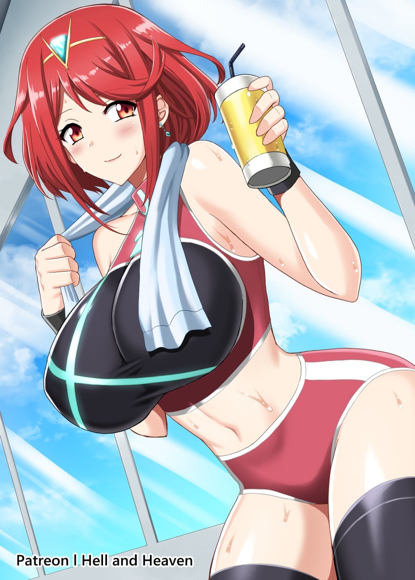 pyra (xenoblade chronicles and 1 more) drawn by hellandheaven