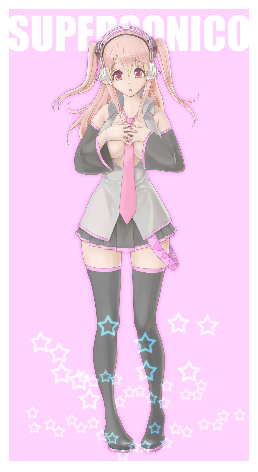 hatsune miku and super sonico (vocaloid and 1 more) drawn by ryokuyuu
