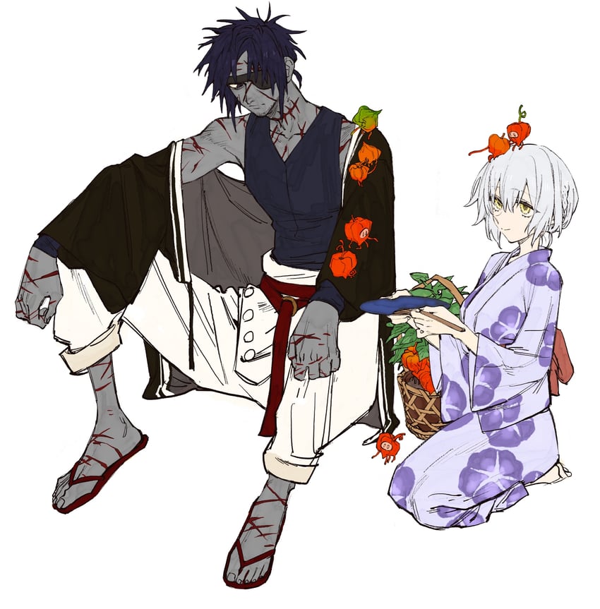 jeanne d'arc alter and chiemon (fate and 1 more) drawn by wataru_rei