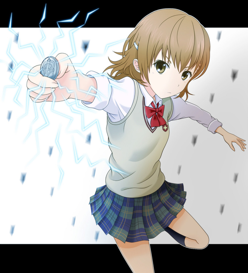 misaka mikoto (toaru majutsu no index and 1 more) drawn by arain