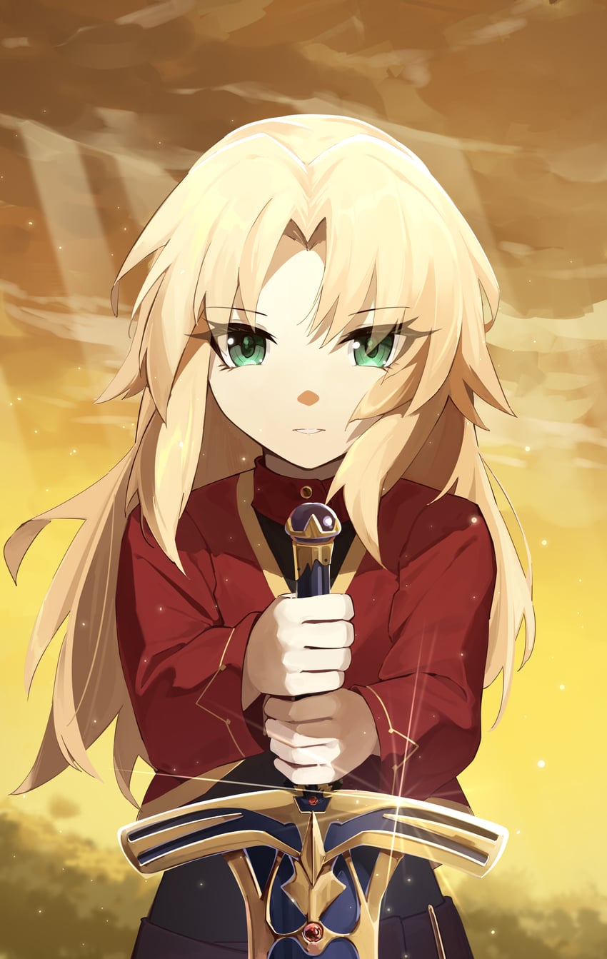 mordred (fate and 1 more) drawn by feibai