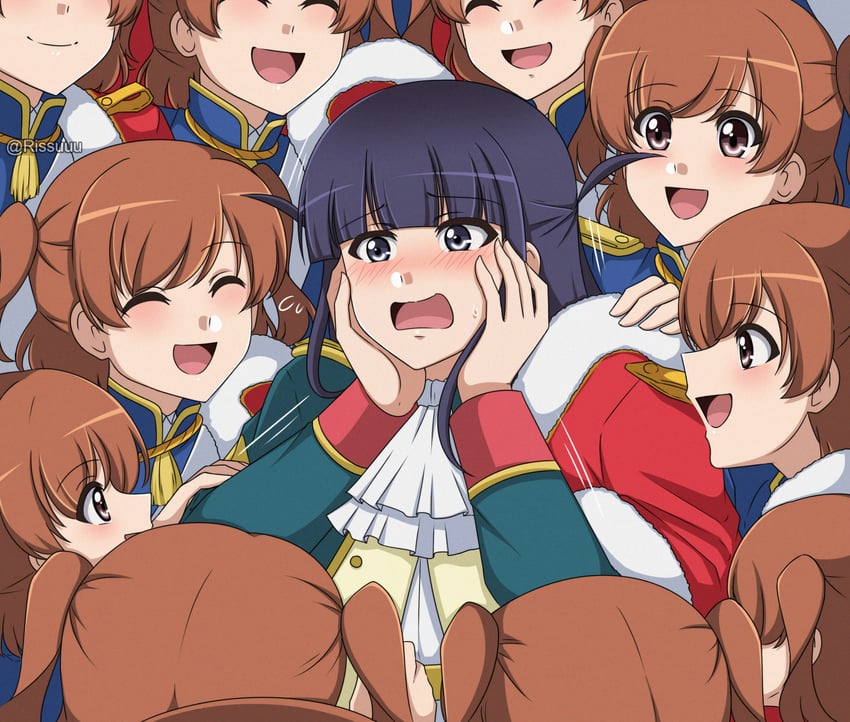 aijou karen and tsuyuzaki mahiru (shoujo kageki revue starlight) drawn by rissuuu