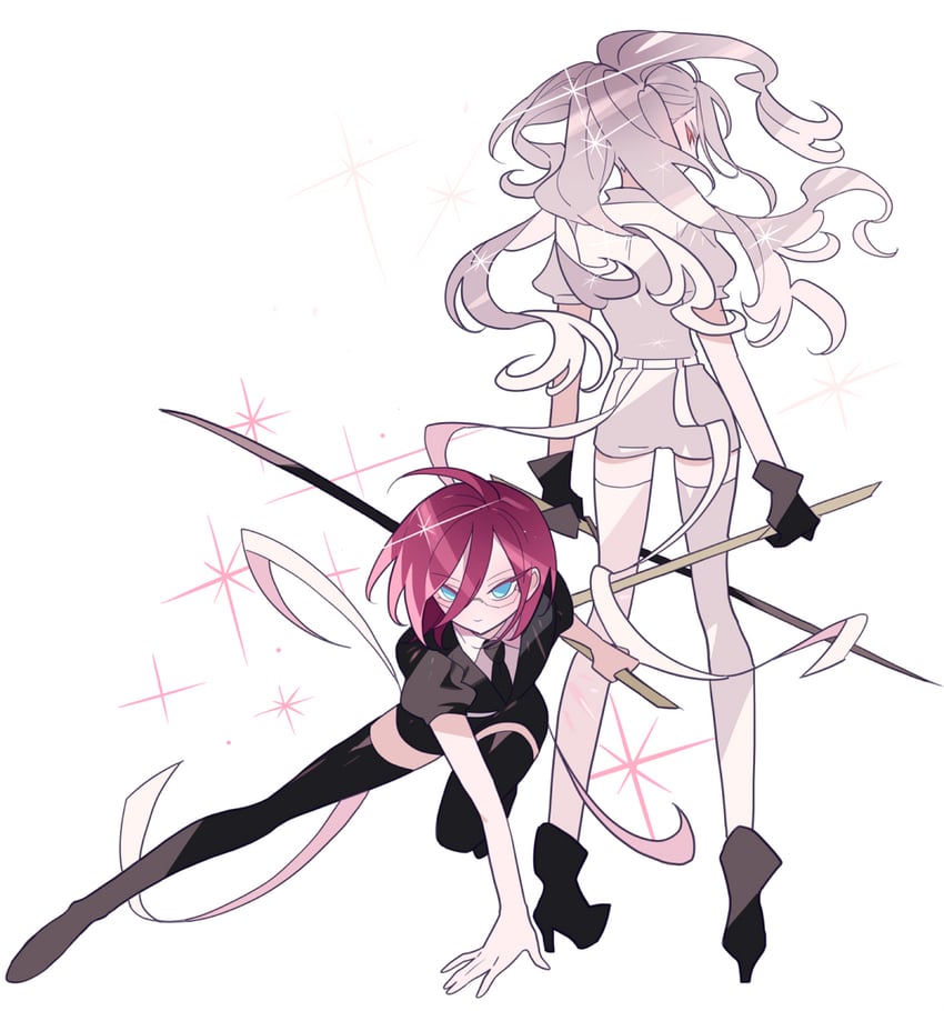 saegusa ibara and ran nagisa (ensemble stars! and 1 more) drawn by meremero