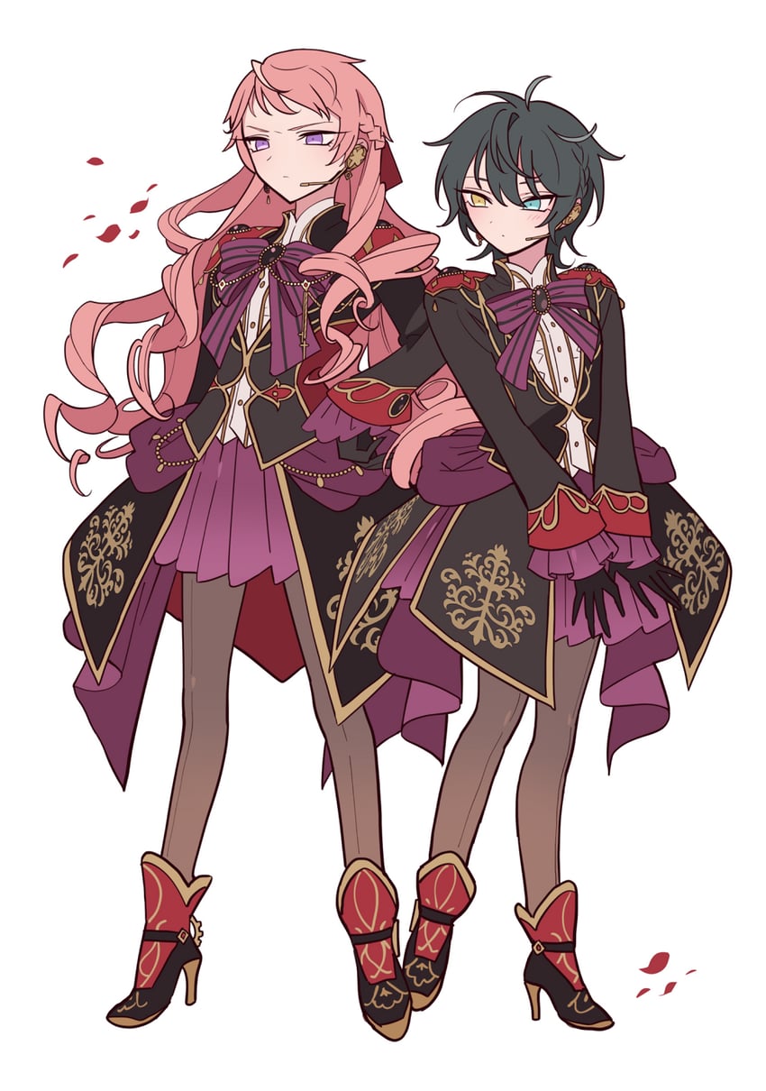 kagehira mika and itsuki shu (ensemble stars!) drawn by meremero