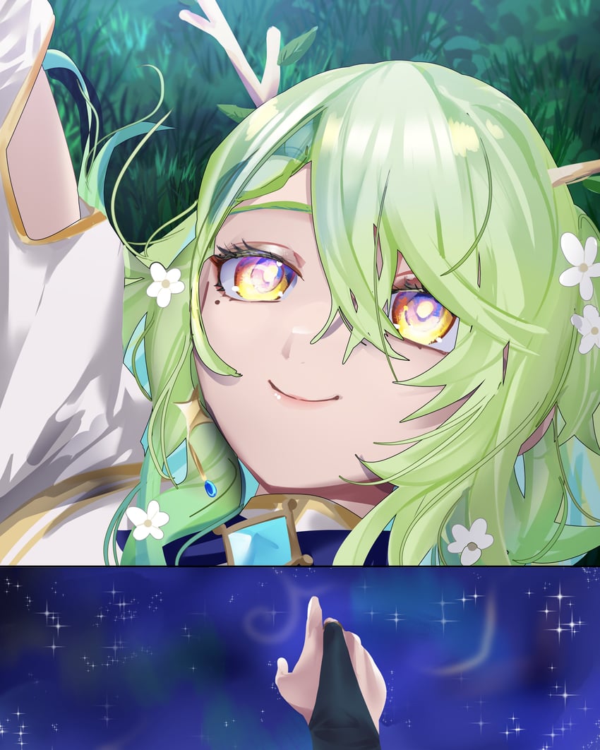 ceres fauna (hololive and 1 more) drawn by daaku_(koizumi_arata)