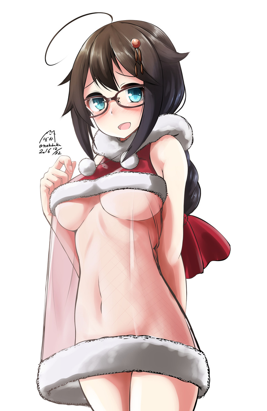 shigure and shigure kai ni (kantai collection) drawn by nekobaka