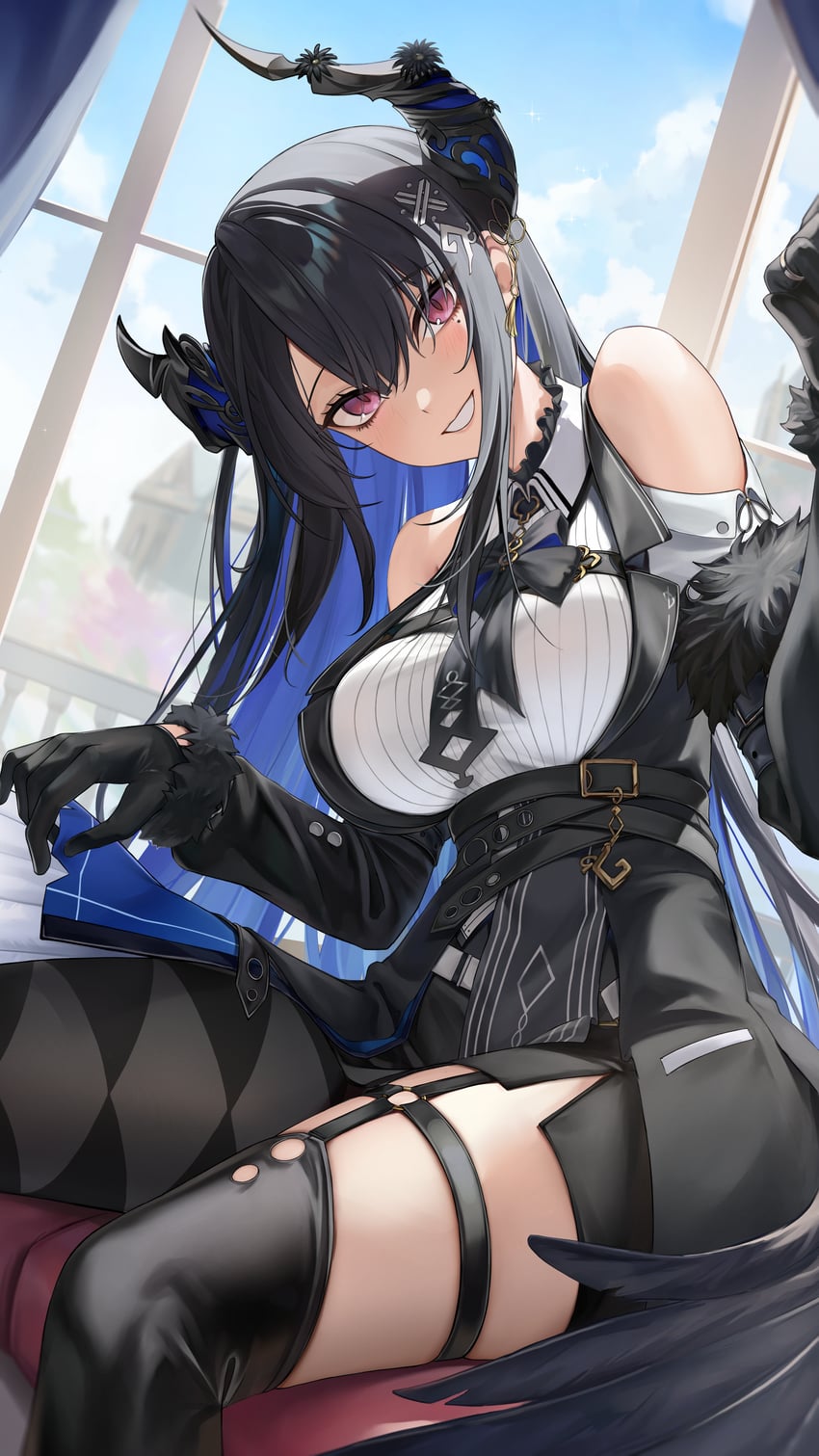 nerissa ravencroft (hololive and 1 more) drawn by aoi_13