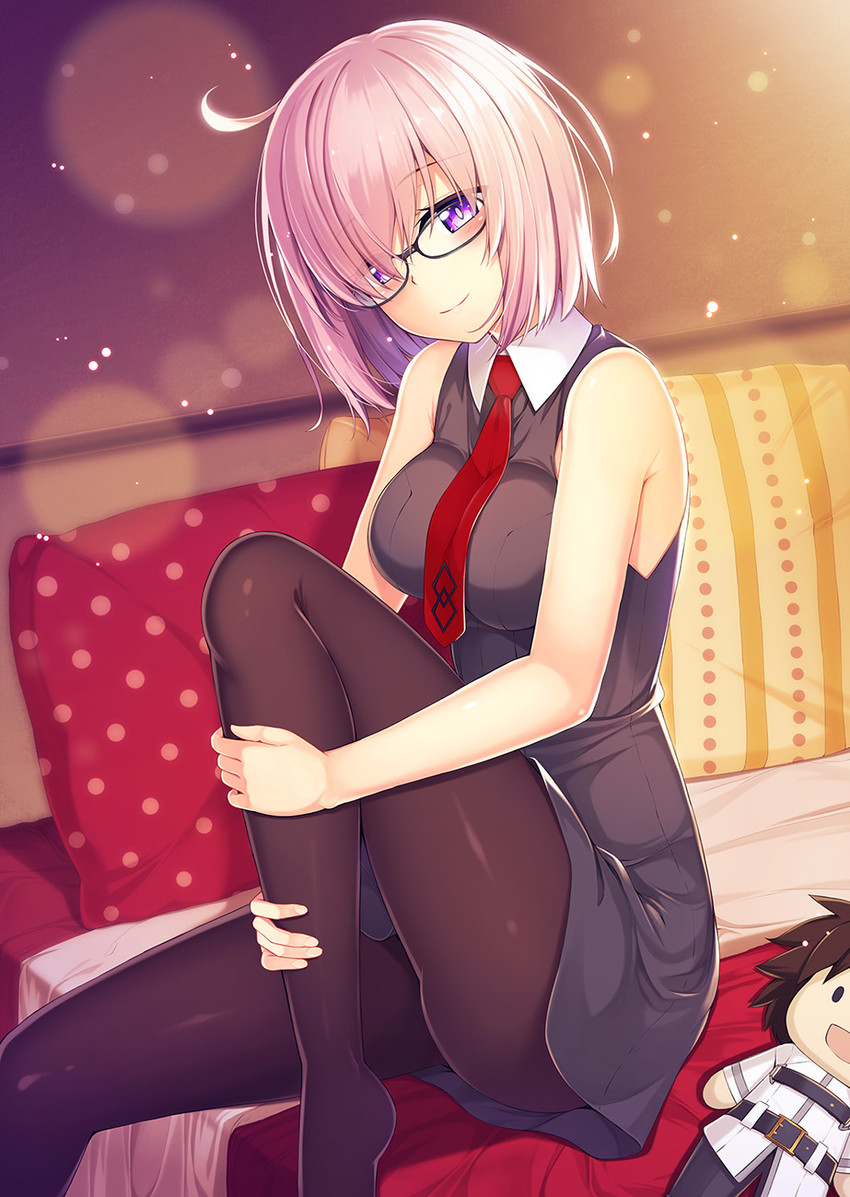 mash kyrielight and fujimaru ritsuka (fate and 1 more) drawn by kouzuki_tsubasa_(musou_kaidou)