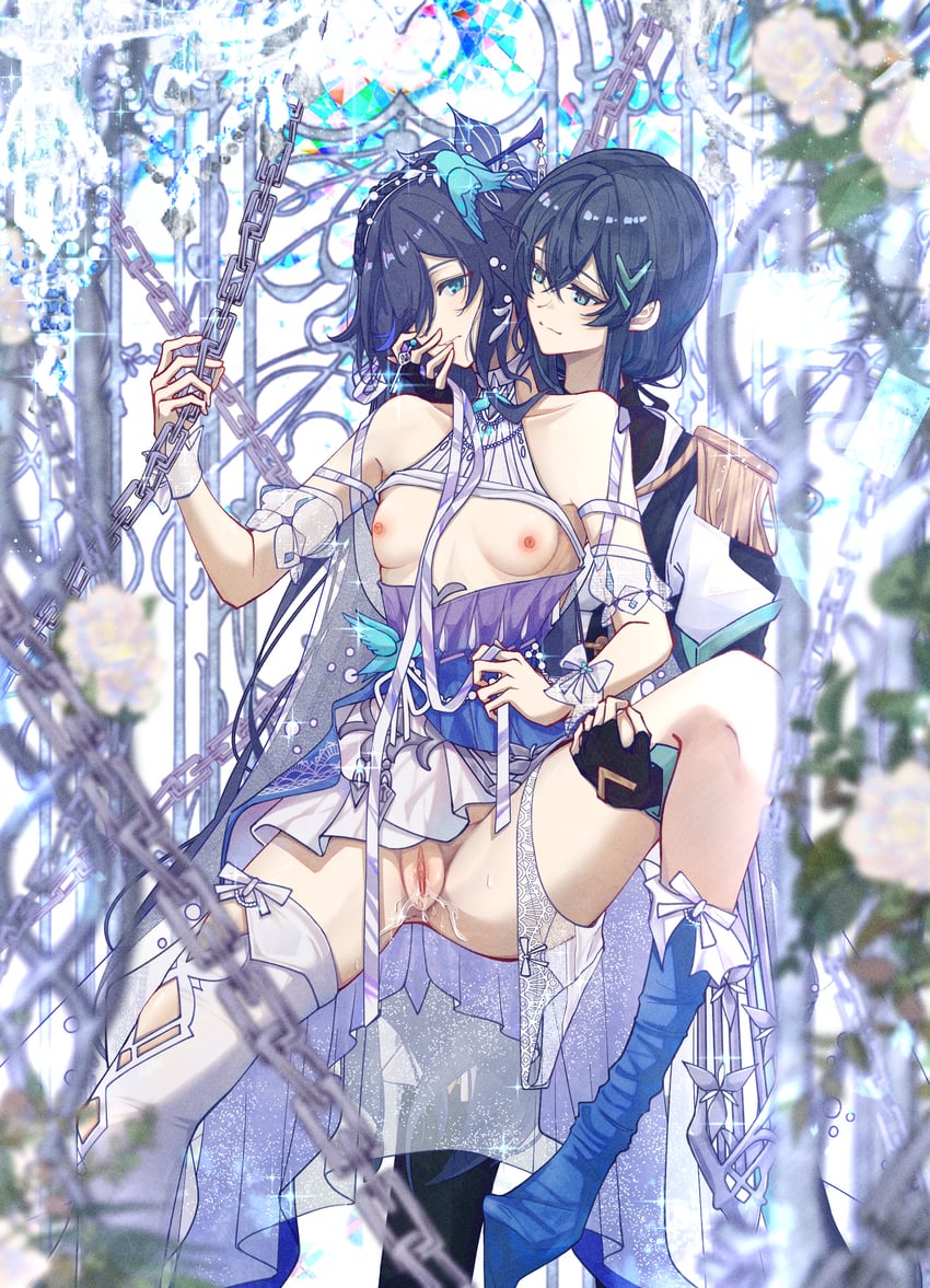 fu hua and cheng lixue (honkai and 1 more) drawn by mimkmo