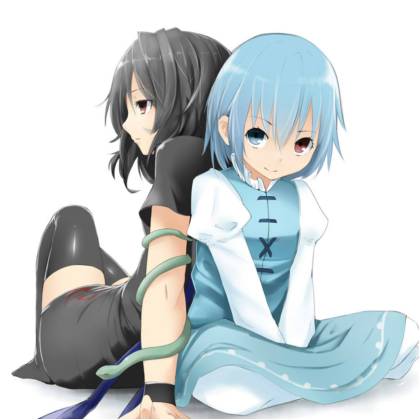 tatara kogasa and houjuu nue (touhou) drawn by mantarou_(shiawase_no_aoi_tori)