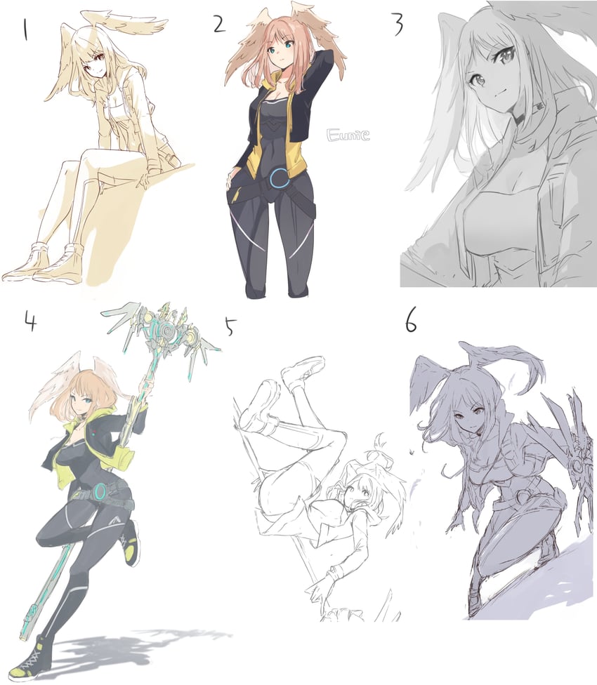 eunie (xenoblade chronicles and 1 more) drawn by risumi_(taka-fallcherryblossom)