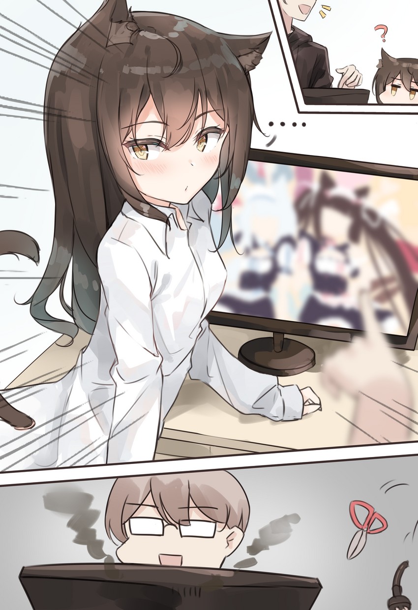 chocola and vanilla (original and 1 more) drawn by 7gao