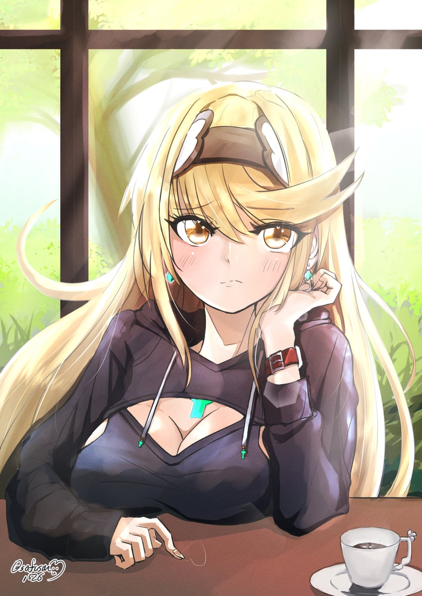 mythra (xenoblade chronicles and 1 more) drawn by sofusan1526