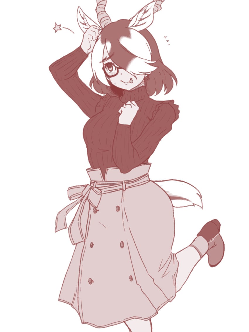 blackbuck (kemono friends and 1 more) drawn by isna_(footprintsofisna)