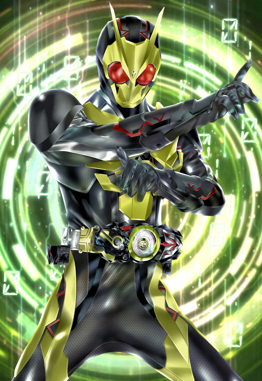 kamen rider zero-one (kamen rider and 1 more) drawn by kuzurx