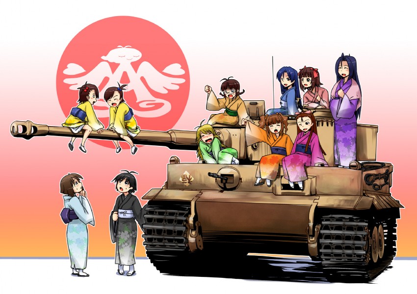 hoshii miki, kisaragi chihaya, amami haruka, kikuchi makoto, minase iori, and 5 more (idolmaster) drawn by mamezou