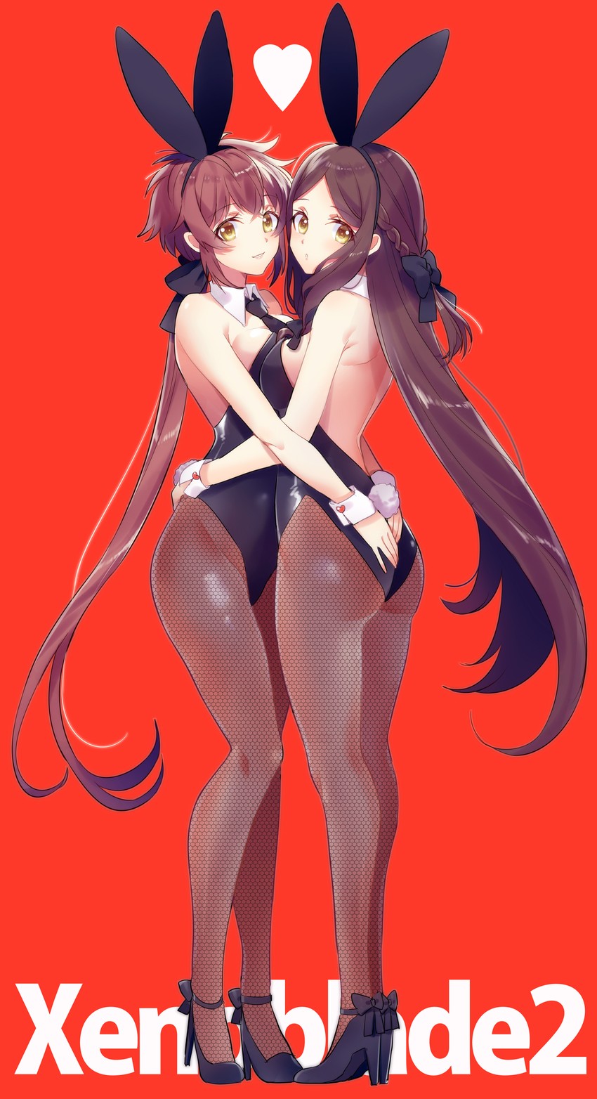lora and fan la norne (xenoblade chronicles and 2 more) drawn by himeno345