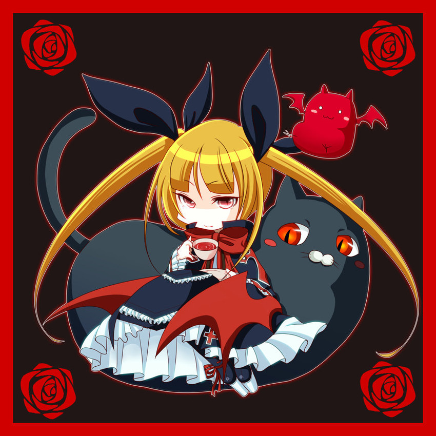 rachel alucard, gii, and nago (blazblue) drawn by highlighter_(pandora_box666)