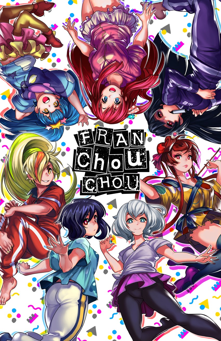 konno junko, minamoto sakura, mizuno ai, nikaidou saki, hoshikawa lily, and 2 more (zombie land saga) drawn by voodoothur
