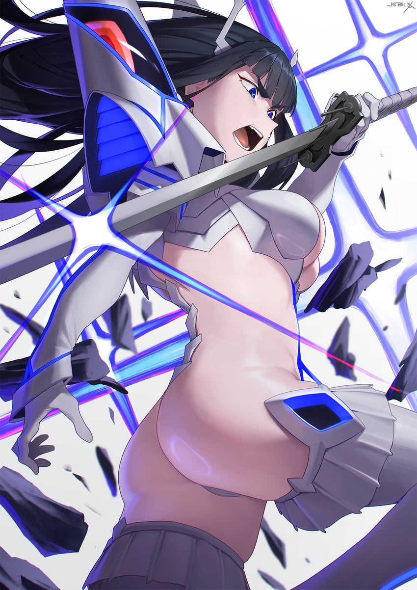 kiryuuin satsuki and junketsu (kill la kill) drawn by jebi