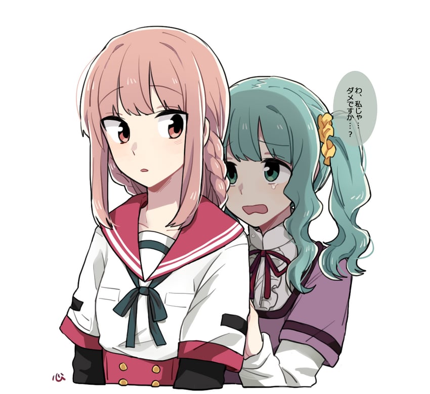 tamaki iroha and futaba sana (mahou shoujo madoka magica and 1 more) drawn by an_sin
