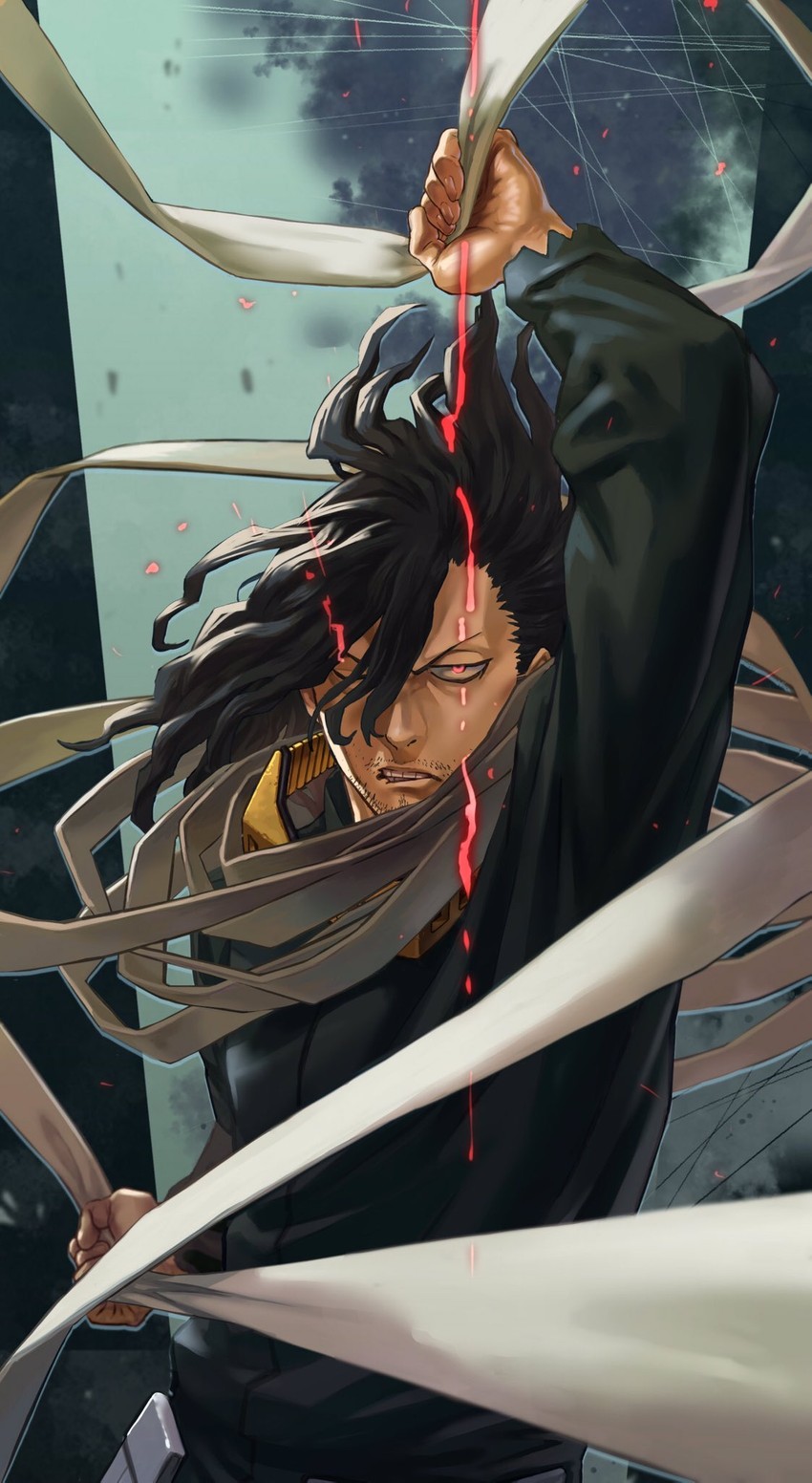 aizawa shota (boku no hero academia) drawn by yomoyama_yotabanashi