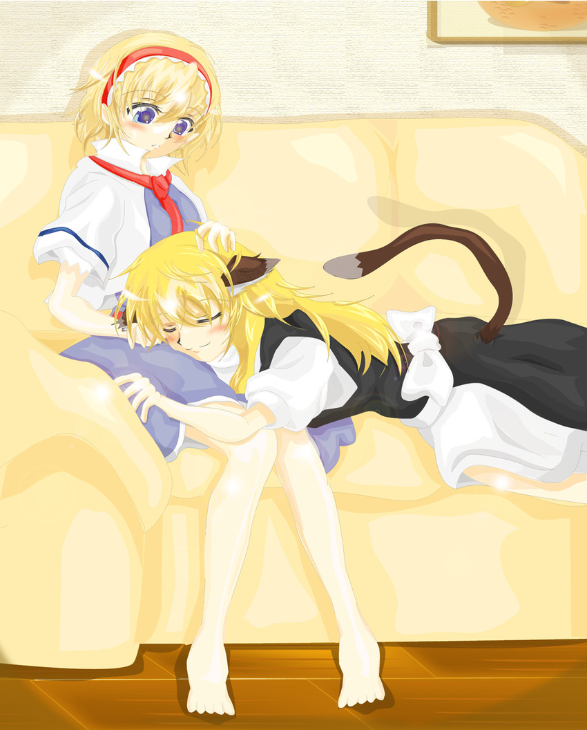 kirisame marisa and alice margatroid (touhou) drawn by chi-chi_(pixiv984250)