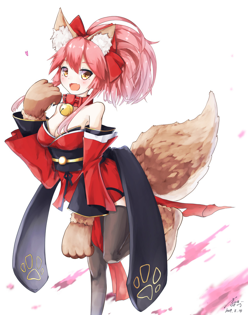 tamamo and tamamo cat (fate and 1 more) drawn by mayogii