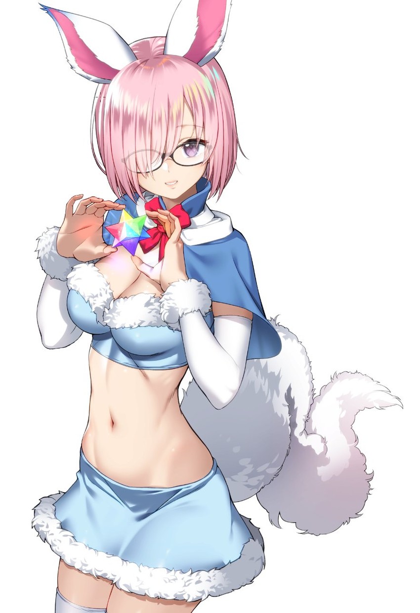 mash kyrielight and fou (fate and 1 more) drawn by saruchitan