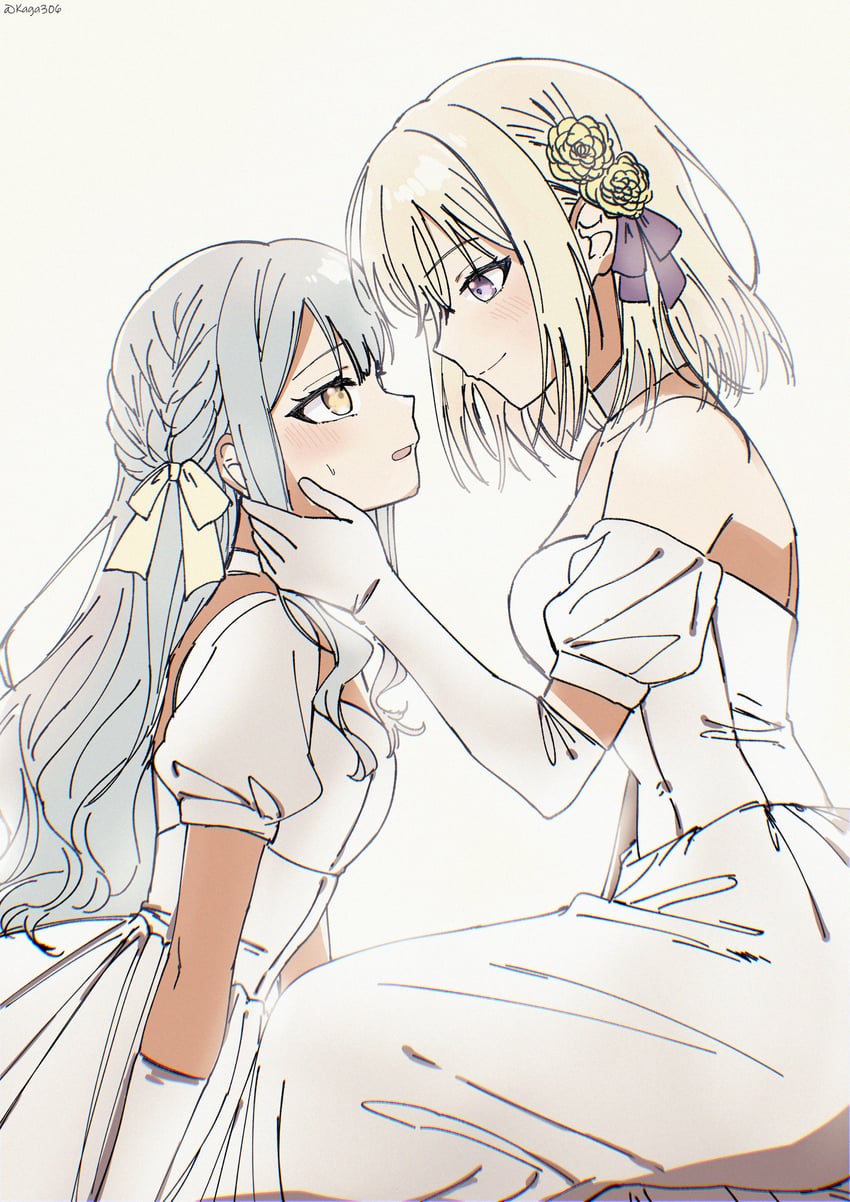 togawa sakiko and misumi uika (bang dream! and 1 more) drawn by gugufinn306