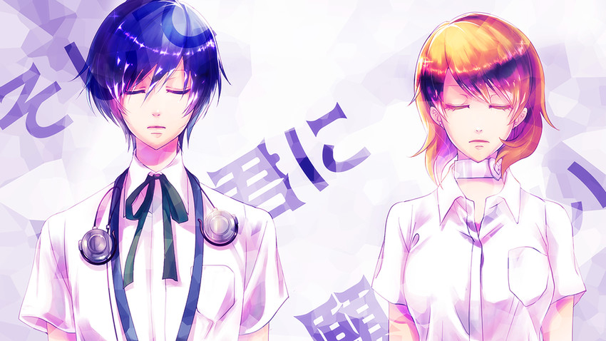 yuuki makoto and takeba yukari (persona and 1 more) drawn by pate_(tbit)