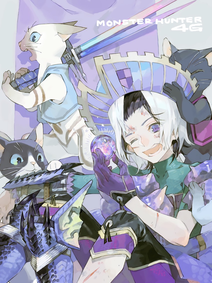 monster hunter, felyne, and melynx (monster hunter and 2 more) drawn by nishihara_isao