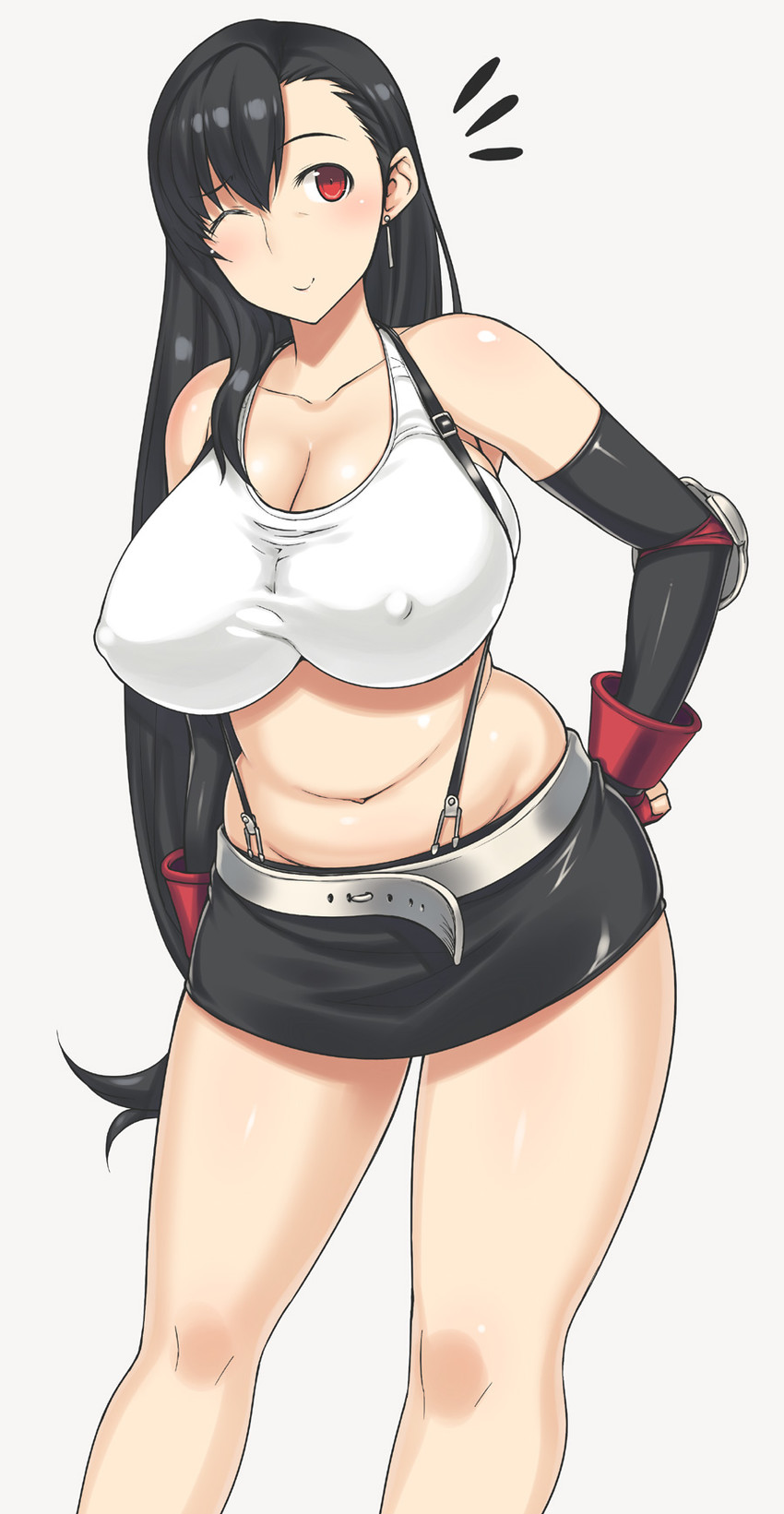 tifa lockhart (final fantasy and 1 more) drawn by darabuchi