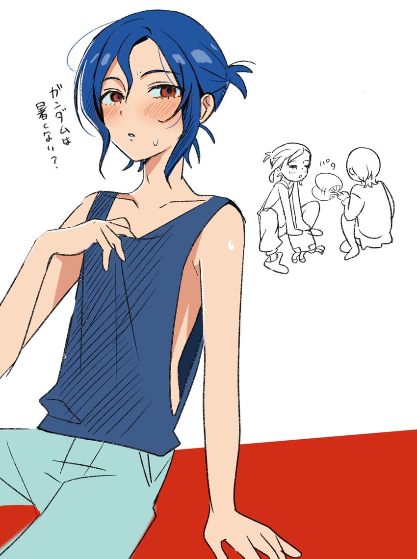 amate yuzuriha and shuji ito (gundam and 1 more) drawn by turumiya_s