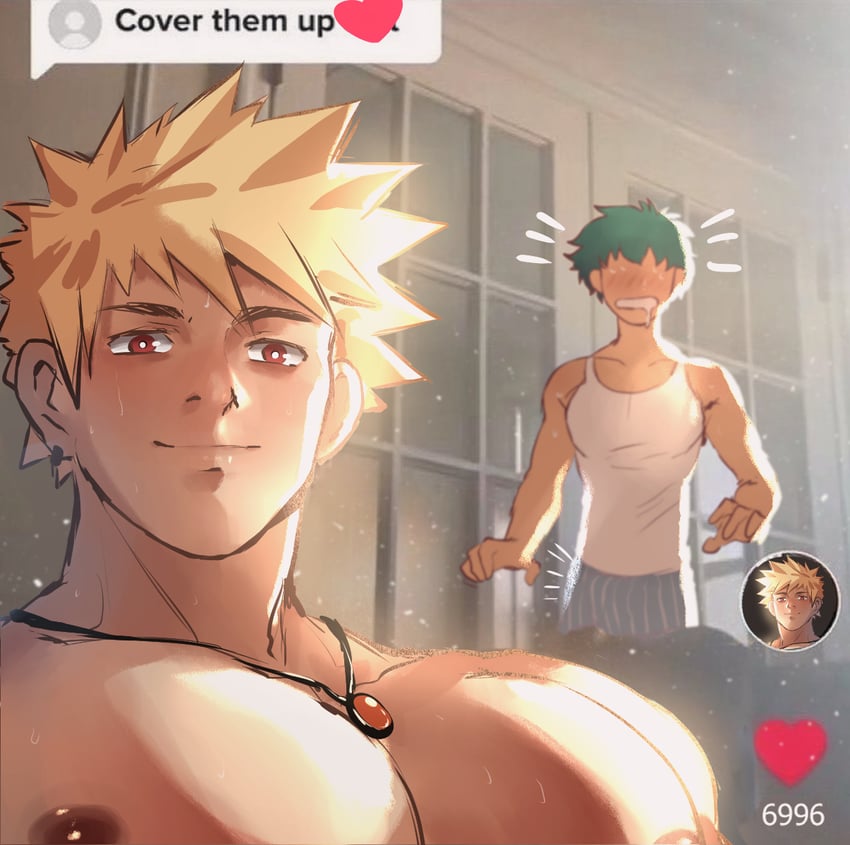 midoriya izuku and bakugou katsuki (boku no hero academia and 1 more) drawn by jackray85674939