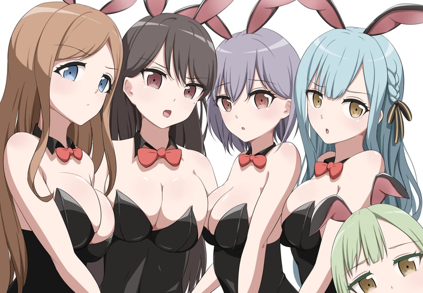 togawa sakiko, nagasaki soyo, shiina taki, wakaba mutsumi, and takamatsu tomori (bang dream! and 1 more) drawn by whiton44