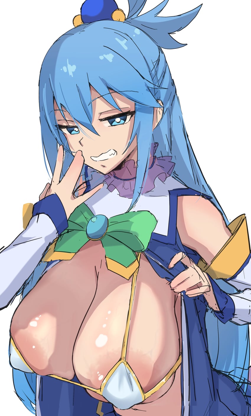 aqua (kono subarashii sekai ni shukufuku wo!) drawn by shirabe_shiki