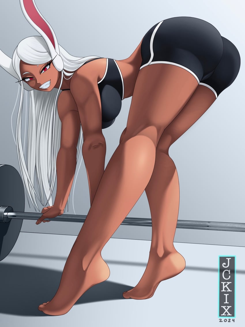 mirko (boku no hero academia) drawn by jckix