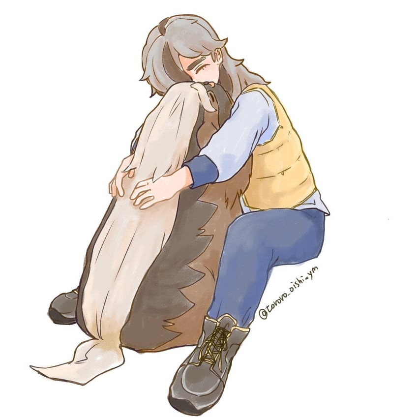 arven and mabosstiff (pokemon and 1 more) drawn by tororo_oishi_ym