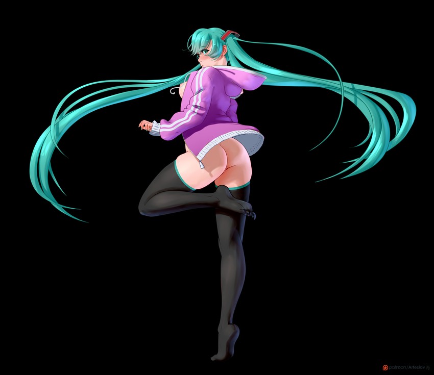 hatsune miku (vocaloid) drawn by arteslav
