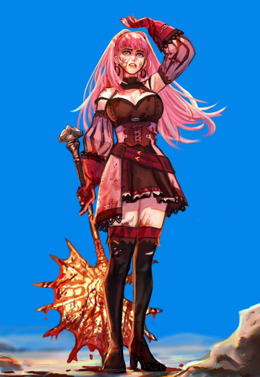 hilda valentine goneril (fire emblem and 1 more) drawn by sethkiel
