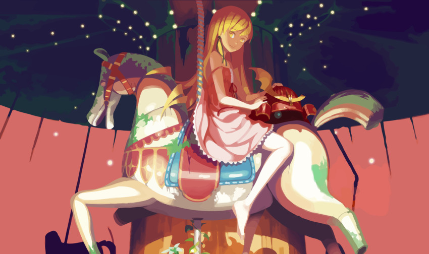 oshino shinobu (monogatari and 1 more) drawn by vofan