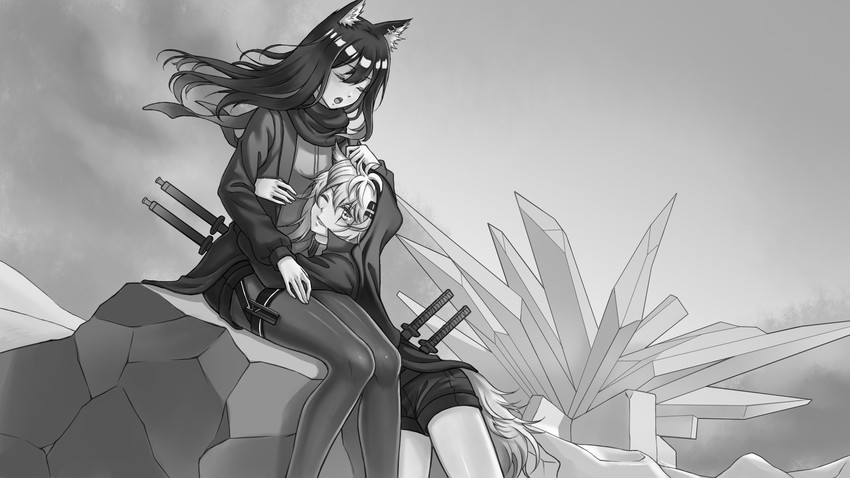 texas and lappland (arknights) drawn by grover.y