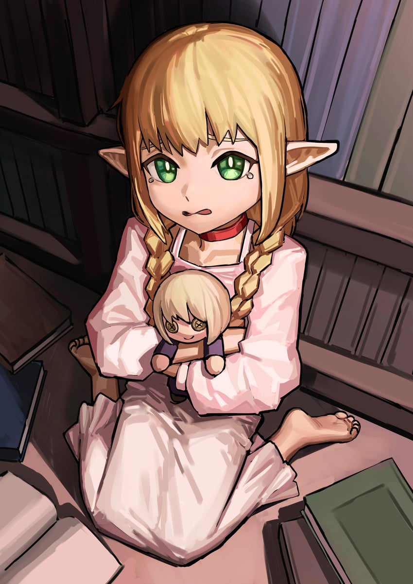 marcille donato and falin touden (dungeon meshi) drawn by an_yb