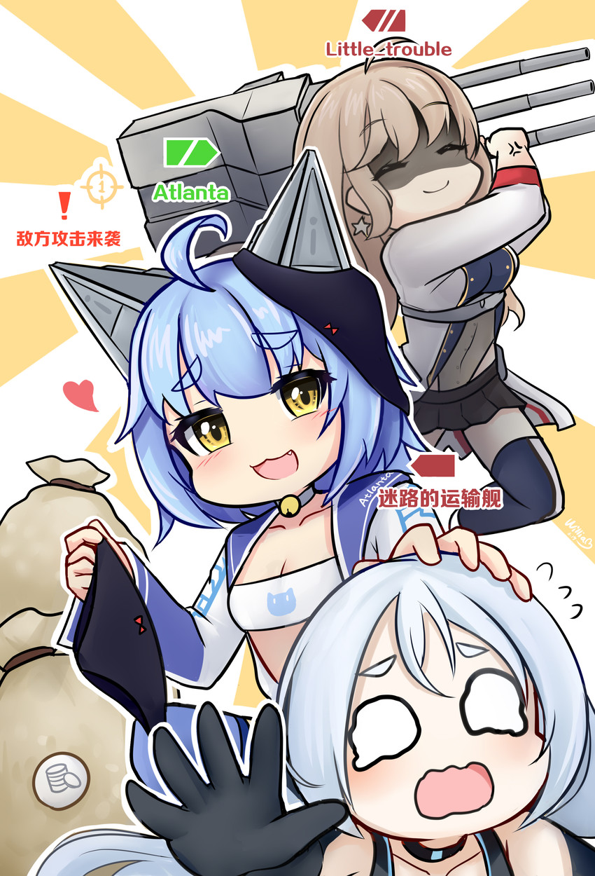 missouri and atlanta (warship girls r and 1 more) drawn by william.b