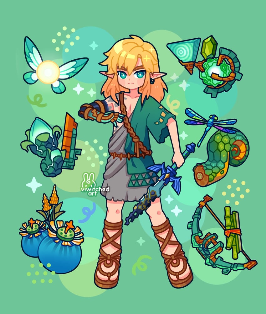 link (the legend of zelda and 1 more) drawn by viwitched_art