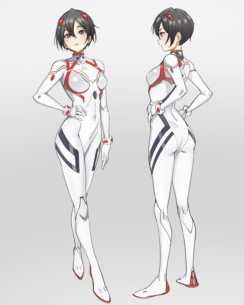 souryuu asuka langley and mikasa ackerman (neon genesis evangelion and 3 more) drawn by kiritzugu