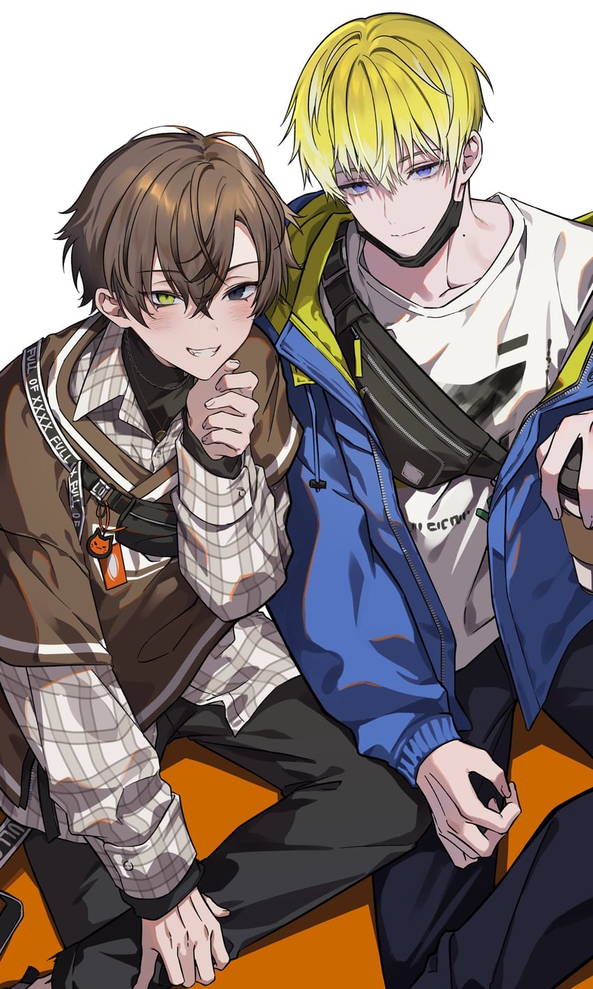 sonny brisko and alban knox (nijisanji and 1 more) drawn by jeokgwang