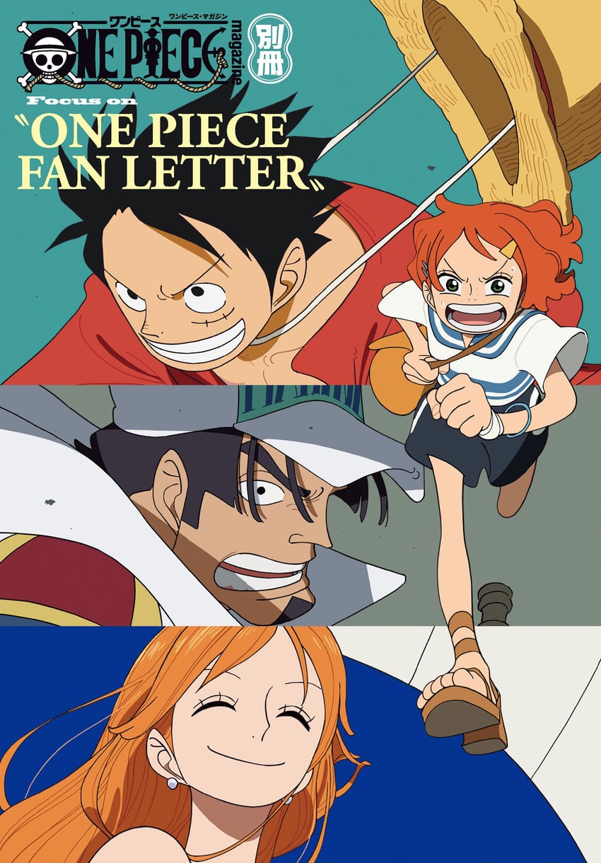 nami, monkey d. luffy, elder marine brother, and nami's fangirl (one piece and 1 more) drawn by sotymr01